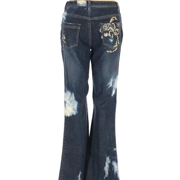 Motto jeans women's size 10 blue dark wash distressed detail jeans - Picture 5 of 10